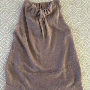 Brunello Cucinelli Mauve / Pink Silk Knit Top with Signature Sequins